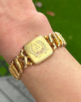 Vivian Grace Vintage Gold Monogram ‘A’ Gold Filled Sweetheart Bracelet - Vintage