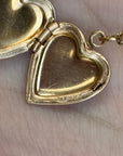 Vivian Grace Vintage Necklace Vintage Floral Heart Locket - 12k Gold Filled