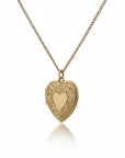 Vivian Grace Vintage Necklace Vintage Floral Heart Locket - 12k Gold Filled