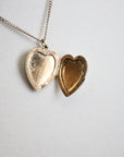 Vivian Grace Vintage Necklace Vintage Floral Heart Locket - 12k Gold Filled