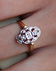 Vivian Grace Vintage Ring Vintage 1930s Diamond Dinner Ring