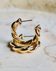 Vivian Grace Gold Twist Hoops