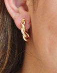 Vivian Grace Gold Twist Hoops