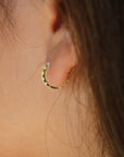 Vivian Grace Jewelry Earrings Opal Huggies