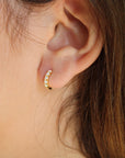 Vivian Grace Jewelry Earrings Opal Huggies