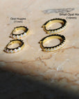Vivian Grace Jewelry Earrings Opal Huggies 2