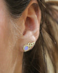 Vivian Grace Jewelry Earrings Opalite Topaz Ear Climbers