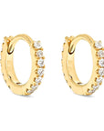 Vivian Grace Jewelry Earrings Tiny Pave Huggies