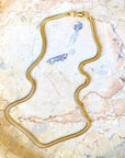 Vivian Grace Jewelry Necklace Gold 4mm Gold Herringbone Chain Necklace