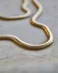 Vivian Grace Jewelry Necklace Gold 4mm Gold Herringbone Chain Necklace