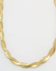 Vivian Grace Jewelry Necklace Gold Braided Snake Chain Necklace