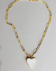 Vivian Grace Jewelry Necklace Gold-Filled Enamel Heart Charm Necklace