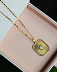 Vivian Grace Jewelry Necklace Gold Gold-Filled Opal Sunburst Pendant