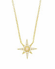 Vivian Grace Jewelry Necklaces Gold Opal Starburst Necklace