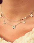 Vivian Grace Jewelry Necklace Pave Butterfly Necklace