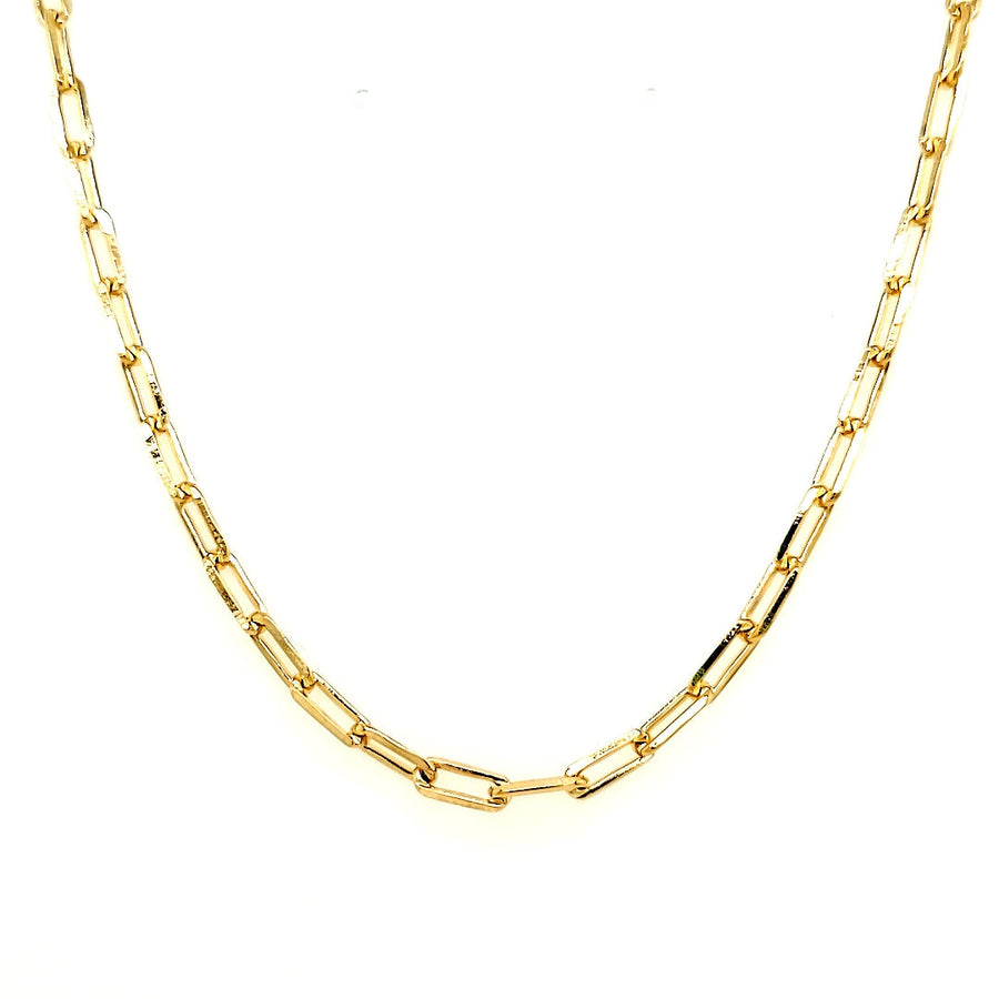 Vivian Grace Jewelry Necklace Small Link Gold-Filled Paperclip Chain