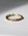 Vivian Grace Jewelry Ring Gold Filled Woven Stacking Ring
