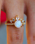Vivian Grace Jewelry Ring Ava II Moonstone Ring Set