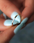 Vivian Grace Jewelry Ring Gold Filled Hammered Stacking Ring