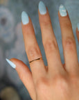 Vivian Grace Jewelry Ring Gold Filled Hammered Stacking Ring