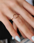 Vivian Grace Jewelry Ring Gold Filled Open Circle Stacking Ring