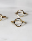 Vivian Grace Jewelry Ring Gold Filled Open Circle Stacking Ring