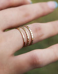 Vivian Grace Jewelry Ring Gold Filled Orb Stacking Band