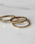 Vivian Grace Jewelry Ring Gold Filled Orb Stacking Band