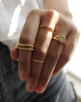 Vivian Grace Jewelry Ring Gold Filled Roped Stacking Ring