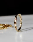 Vivian Grace Jewelry Ring Gold Filled Woven Stacking Ring