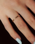 Vivian Grace Jewelry Ring Gold Filled Woven Stacking Ring