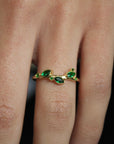 Vivian Grace Jewelry Ring Laurel Emerald Vine Ring