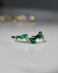 Vivian Grace Jewelry Ring Laurel Emerald Vine Ring