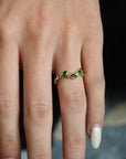 Vivian Grace Jewelry Ring Laurel Emerald Vine Ring