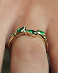Vivian Grace Jewelry Ring Laurel Emerald Vine Ring