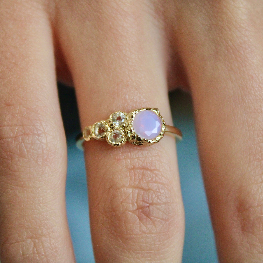 Vivian Grace Jewelry Ring Opalite Topaz Cluster Ring