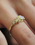 Vivian Grace Jewelry Ring Opalite Topaz Cluster Ring