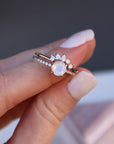 Vivian Grace Jewelry Ring Petite Ava Moonstone Ring Set
