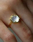 Vivian Grace Jewelry Ring Sashi Mother of Pearl Hexagon Ring