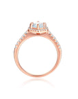 Vivian Grace Jewelry Rings Emma Hexagon Moonstone Ring