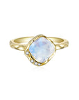 Vivian Grace Jewelry Rings Gold / 5 Luxe Freeform Moonstone Ring