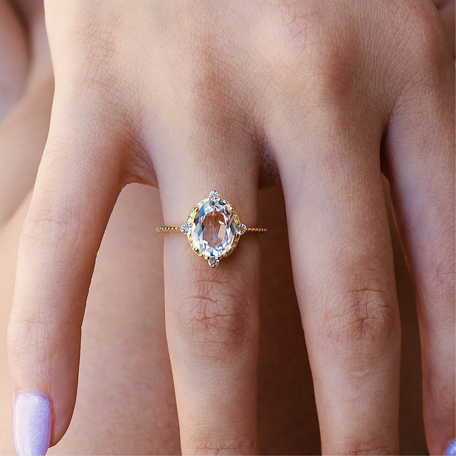 Vivian Grace Jewelry Rings White Topaz Versailles Ring