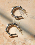Vivian Grace Jewelry Sterling Silver Bamboo Hoops
