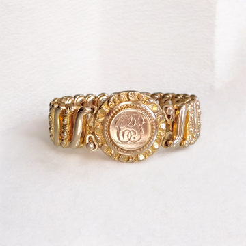 WWII Gold-Filled Sweetheart Bracelet by DF Briggs Co- Vintage