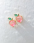 Vivian Grace Earrings Apple Heart Stud Earrings
