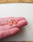 Vivian Grace Earrings Apple Heart Stud Earrings