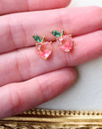 Vivian Grace Earrings Apple Heart Stud Earrings