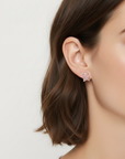 Vivian Grace Earrings Celestial Rose Quartz Stud Earrings