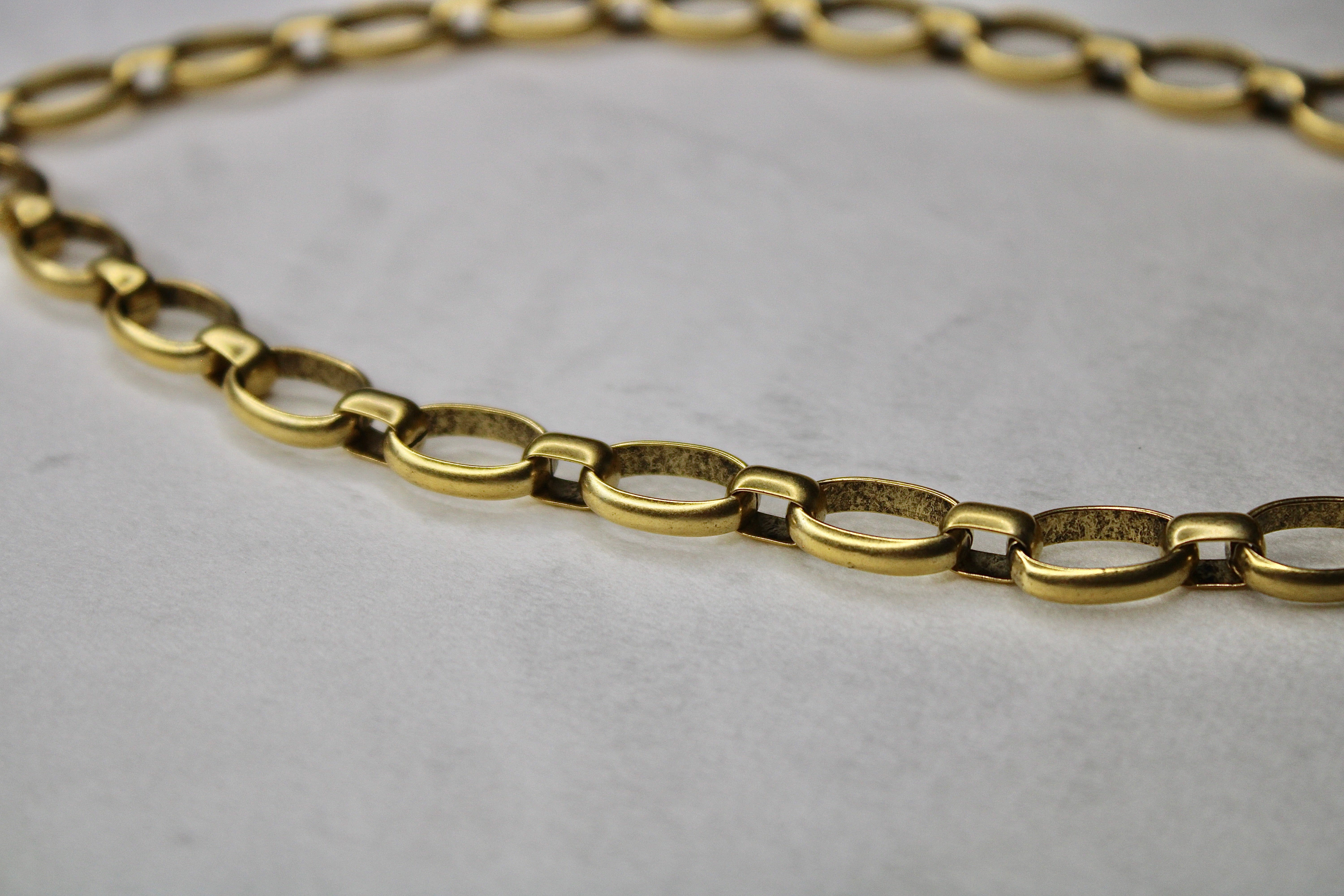 Vivian Grace Gold Antiqued Gold Chunky Puff Heart Necklace