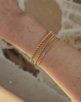 Vivian Grace Jewelry Bracelet 2.5mm Gold Bead Bracelet - 14k Gold Filled